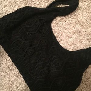 Black bralette/ cropped tank